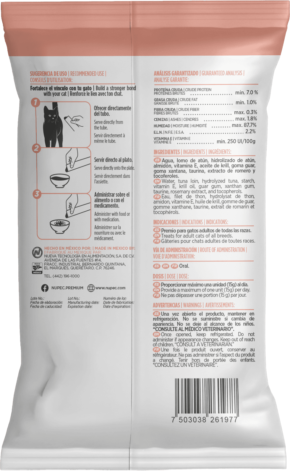 Pack Skin & Coat Creamy Treats Back